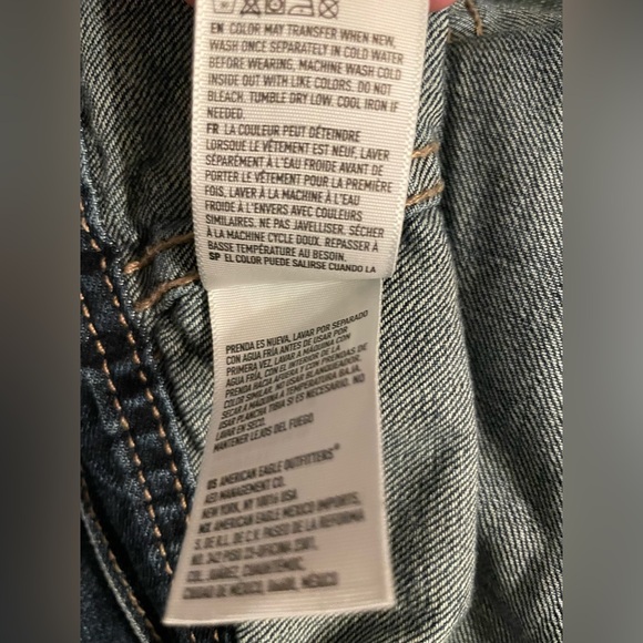 American Eagle EUC Dark Wash Denim Jacket Mens Sz L - Picture 14 of 14